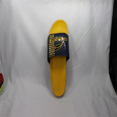 China Slippers Feather Slides Rubber Slippers Logo Printing Slippers Summer Unisex Home Soft Lightweight Leather Slides for sale