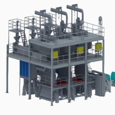 China Garment Shops SMS Spunbond Non Woven Fabric Extruder Making Machine for sale