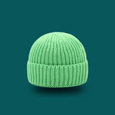 China Fashion Plain Winter Hat COMMON 100% Wool Knit Beanies With Custom Embroidery For Adult Kids for sale