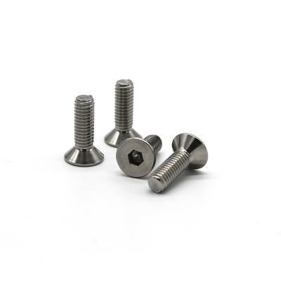 China HEX 304 316 Stainless Steel Metal Hexagon Socket Flat Countersunk Head Screws for sale