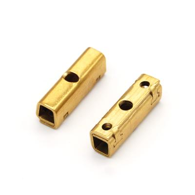 China Electronic Components Hongsheng OEM Customized Two Hole Spade Brass Terminal Wire MCB Connector for sale