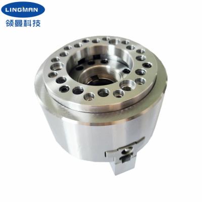 China 3 Jaws Lathe Chuck Through Hole Hydraulic Chuck Power Chuck for Pipe Cutter for sale