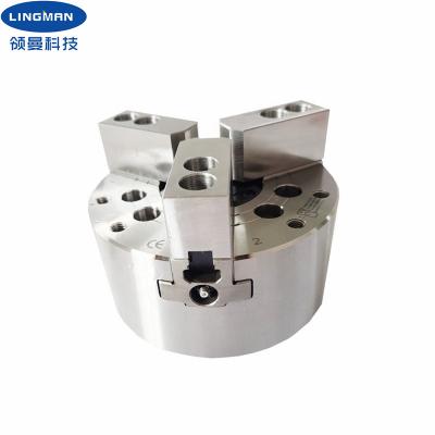 China 6 Inch 3 Jaw Lathe Chuck Vertical Hollow Hydraulic Chuck for sale