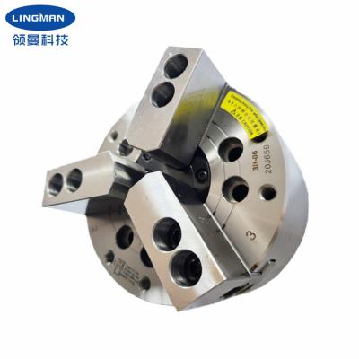 China Hydraulic 3 Jaw Lathe Chuck Hollow Spindle Chuck For Processing Metals en venta