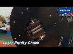 Automatic Laser Rotary Chuck Double Acting High Accuracy For CNC Cutter