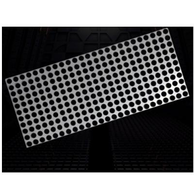 China Custom Europe Metal Chemical Etched Silver Perforated Stainless Steel Metal Sheet for sale