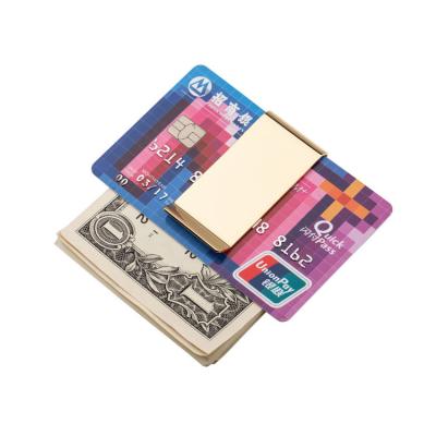 China Europe Factory Direct Wholesale Simple Design Men's Money Clip Wallet Stainless Steel Metal Money Clip for sale