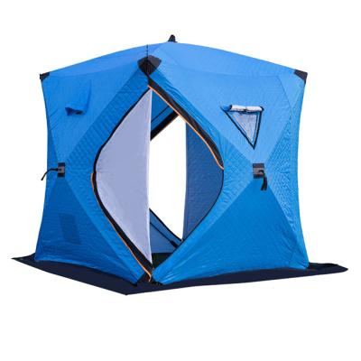 China Ice Fishing Ice Fishing Large Outdoor Winter Ice Fishing Portable Tent Fish Shelter Cube Insulated Ice Fishing Shade Shelter Noise for sale