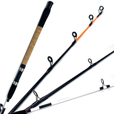 China Carbon Sea Fishing Rod 80-250g Boat 2.1m 2.4m Spinning Stock Fishing Rod For Big Fish for sale