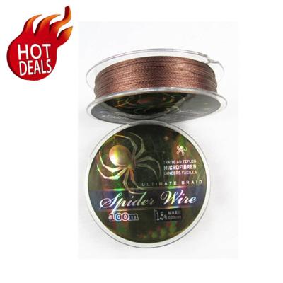 China PE PE Braided Fishing Line 4 Core Core Fish Wire 100M Hollow PE Braid Line Fishing For Boat Sea Fish for sale