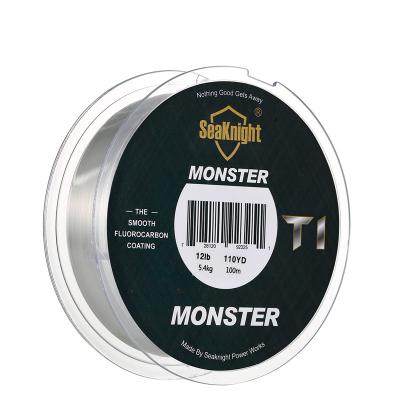 China 100M Fluorocarbon Coating Nylon Carbon Fiber Monofilament Leader Line Carp Fishing Line for sale