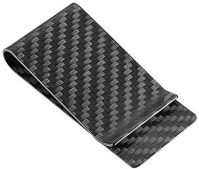 China Minimalist Custom Fresh Men's Promo Accessories Carbon Fiber Fashion Wallet Money Clip Innovative Gifts Men's Innovative Clip for sale