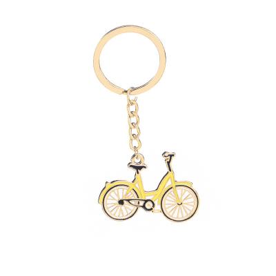 China Decoration Acrylic Key Chain Wholesales Bicycle Metal Alloy Personality Anime New Fashion Key Chain Pendant for sale