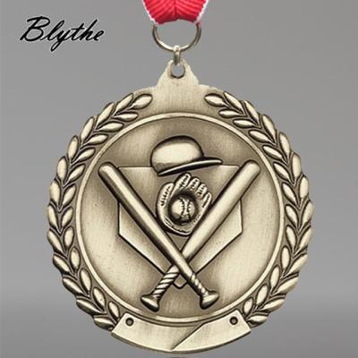 China Custom Silver Europe Gold Bronze Medals Medal Karate Cricket Badminton Sports Medals for sale