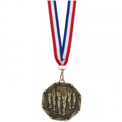 China Custom 2d Metal 3d America Sports Soccer Baseball Champions Blank Medal Award Ribbons and Medals Ribbons for sale