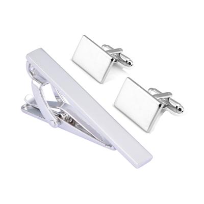 China New Creative Rose Brass Metal Mirror Cufflinks Gold Steel Silver Link Clip Set Cufflinks for sale