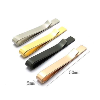 China 100% Metal Handmade Blank Simple Customs Engraved Custom Manufacturers Logo Stainless Steel Bar Tie Clip Tie Bar Accessories for sale