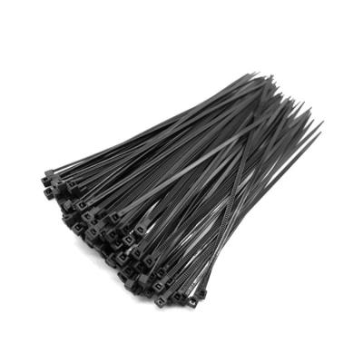 China Nylon Plastic PA66 Zip Ties Nylon Cable Ties 6 Inch 18Lbs 150*2.5mm for sale