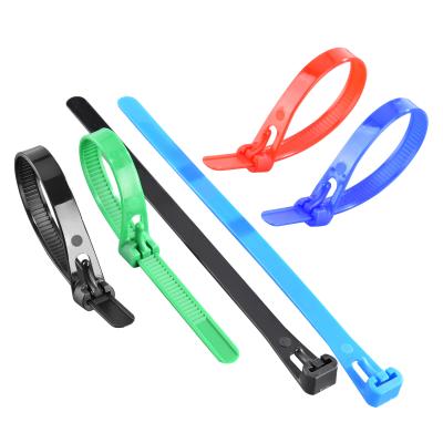 China Affordable Reusable Nylon PA 66 Self Repair Plug Can Be Reversible 368mm Open Cable Tie 1000mm for sale