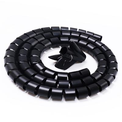 China reusable topk spiral cabl wire wrap organizer computer room spiral cable storage guard industrial use for sale