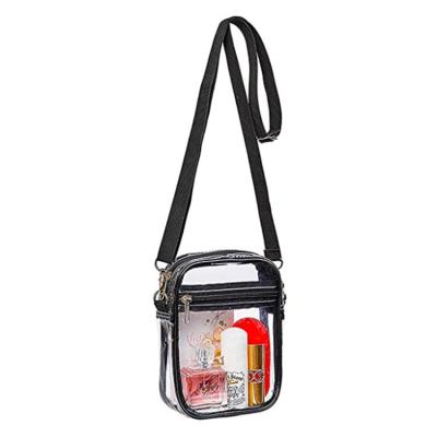 China Jelly Shoulder Bag Women Messenger Waterproof Portable Beach Makeup Bag PVC Plastic Cross - Body Bags for sale