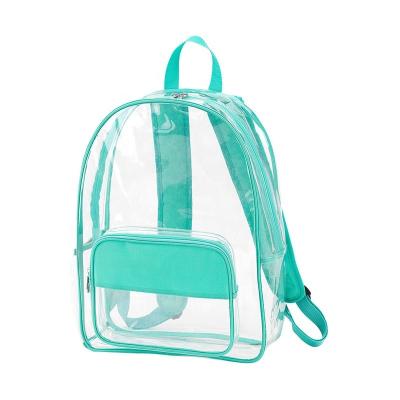 China Other Kids School Bags Transparent Monogrammed PVC Clear Stadium School Backpacks for sale