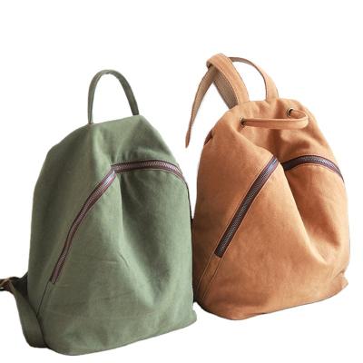 China Anti-theft Small Capacity Backpack Monogram Fashion Vegan Canvas And Cotton Zipper Wholesale Customized High Quality Backpack for sale