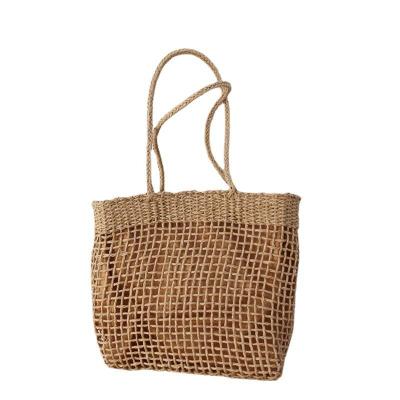 China Nightlight Rattan Straw Handbag Bridesmaid Girl Gift Jute Tote Bags Women Straw Beach Bag for sale