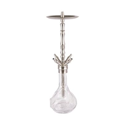 China New high quality stainless steel hookah hookah design high end transparent glass hookah for sale