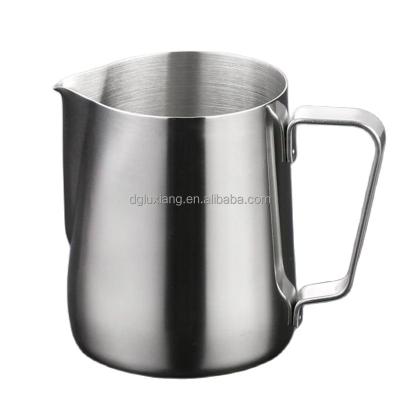 China Viable Stainless Steel Coffee Frothing Jug Coffee Pitcher Pull Flower Cup Bartender Coffee Milk Frothing Jug Pitcher Mug Cup for sale