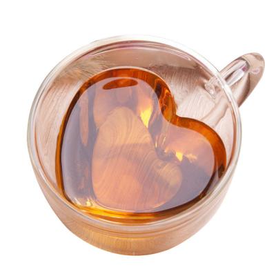 China Sustainable Hot Selling Amazon Double Wall Glass Mug With Good Price for sale