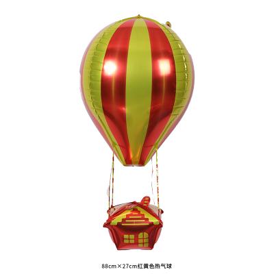 China 2021 New Arrival Cartoon Hot Air Balloon Shape Foil Balloon For Party Decoration for sale