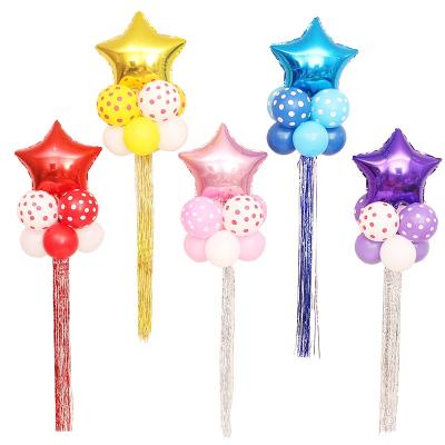 China Promotional Toy Wedding And Party Stage Decoration Rain Tassel For Aluminum Foil Balloon for sale