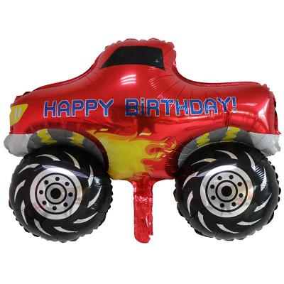 China Hot Selling Decor/Brithday Gifts /WeedingParty Custom Print Cartoon Toy Truck Car Shaped Foil Helium Balloons For Party Decoration for sale