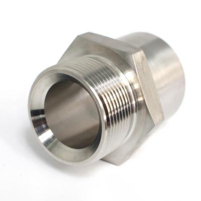 China Hose Lines Plug High Quality Male 316 304 Stainless Steel Hex Nipple Joint Connector To Metric Thread for sale