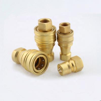 China Construction machinery factory direct medium and high pressure quick connector KZD quick connector ISO-1B brass liquid gaseous standard hydraulic connector for sale