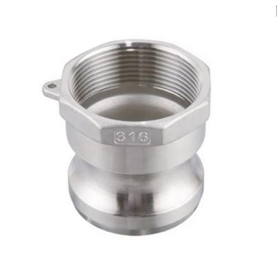 China Cheap Oil Refinery 316 Stainless Steel A Type Quick Coupling Fittings Camlock Flexible Hose Connector Quick Connector for sale