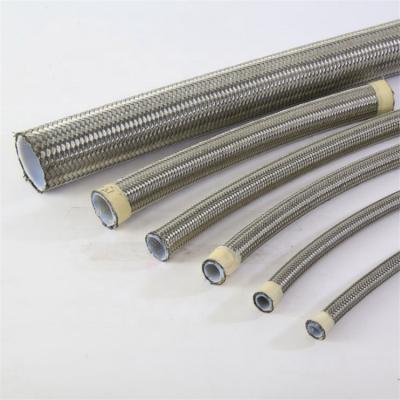 China Corrosion Resistant PTFE Hose Braided With Stainless Steel Wire For Transport, Ammonia, Argon, Nitrogen for sale