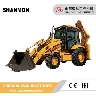 China Construction Works 388 Backhoe Loader Equipped With Telescopic Boom for sale