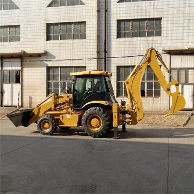 China 4 Wheel Drive Backhoe Loader Equipped With Hydraulic Breaking Hammer for sale