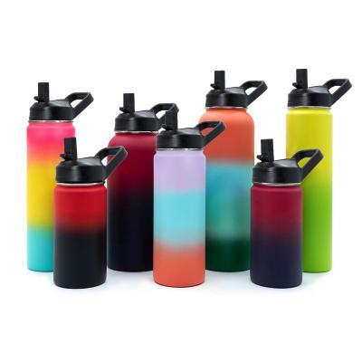 China Sustainable Hot Selling Amazon Wide Mouth Double Wall Stainless Steel Insulated Water Bottle for sale