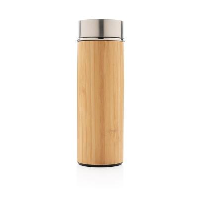 China 2022 Sustainable Hot Selling Stainless Steel Double-wall Thermos Vacuum Bamboo Water Bottle for sale