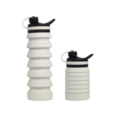 China Outdoor Sports Viable Collapsible Water Bottle Portable Collapsible Drinkware BPA Free Silicone Water Bottle for sale