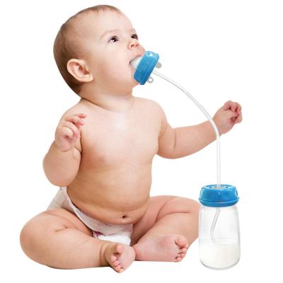 China BPA Free 150ml Hand Freely Customize Baby Plastic Nipple Self Anti-Colic PP Silicone System Standard Feeding Straw Milk Bottle Neck for sale