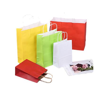 China Wholesale Custom Recycled Materials Manufacturer Apparel Shoes Packaging Paper Bags High Quality Cheap Logo Kraft Paper Bags Color Printing for sale