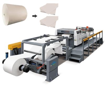 China Shops CM Model Servo Control Automatic Paper Elephant Reel Printing To Cover Slitter For Offset Use With Good Price for sale