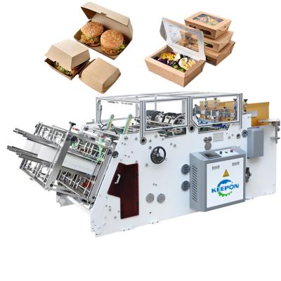 China High Speed ​​Automatic Paper Box Tray Making Forming Machine KBJ-D800/1200 Printing Trays Hamburger with Constant Stable Performance for sale