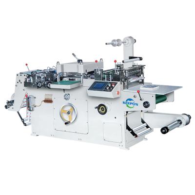 China Shops WQM-320G Automatic High Speed ​​Sticker Label Printing Flat Layer Die Cutting Machine for sale