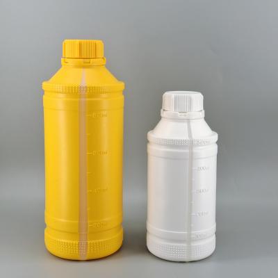 China Agriculture Wholesale 500ml 1000ml 1L HDPE Plastic Chemical Bottle With Liquid Level Line Scale Mark à venda