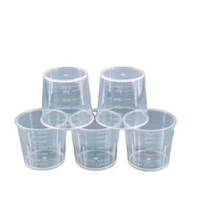 China Beverage 15ml 20ml 30ml PP Material Measuring Cups Plastic Cups Te koop